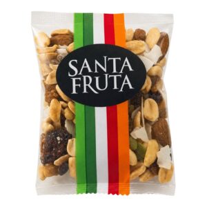 MIX FRUTOS SECOS Y DESHIDRATADOS SANTA FRUTA (MANÍ, PASA, ALMENDRA, COCO, CRANBERRIE Y SEMILLAS)